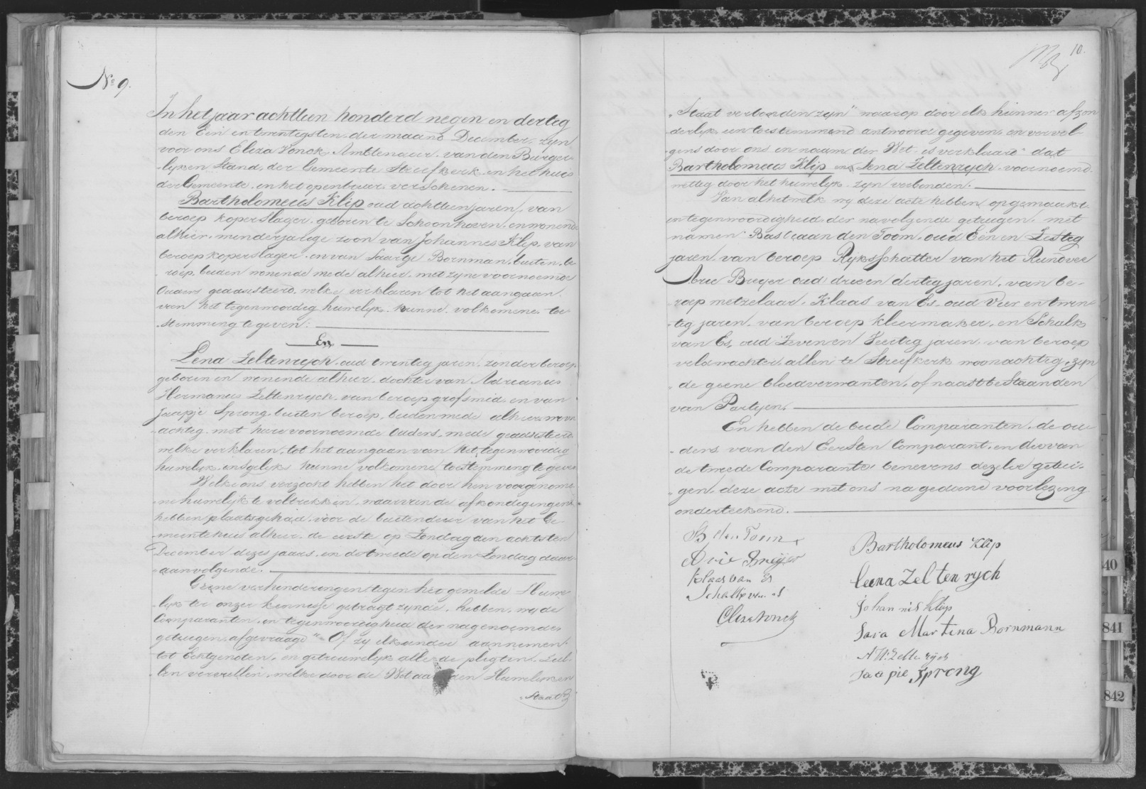 huwelijk BARTHOLOMEUS KLIP